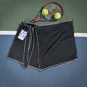 DVF Diane Von Furstenberg x Target NWT Women's XXL Black Mini Skort With Bow